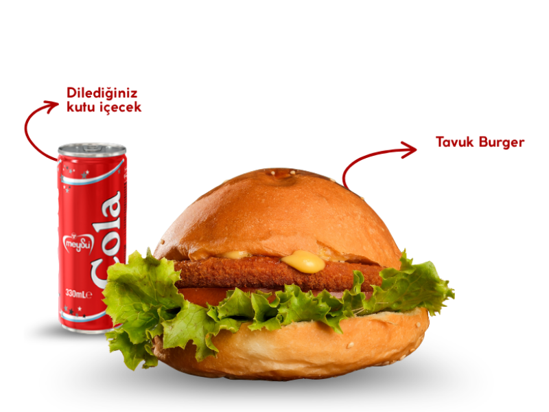 Tavuk Burger + İçecek (330 ml)