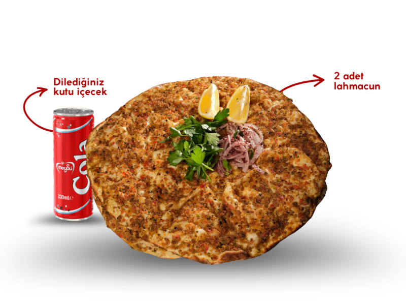 2 LAHMACUN+COCA COLA