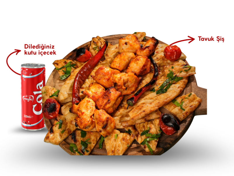 Tavuk Şiş + İçecek (330 ml)